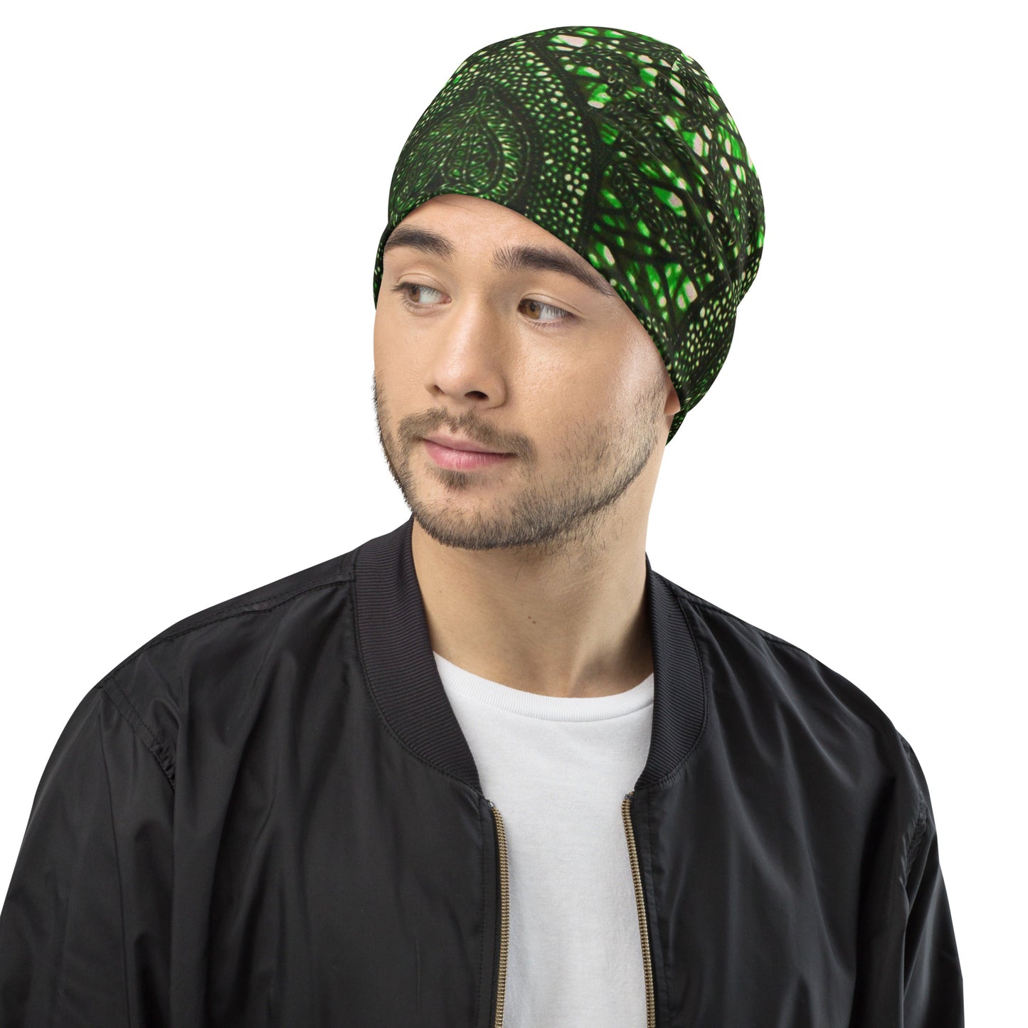 Green Peas Ankara Beanie