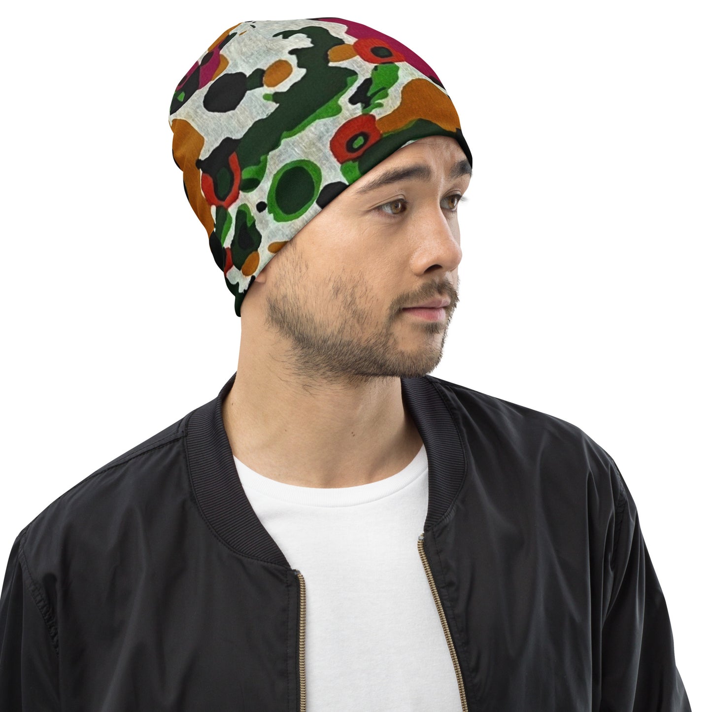 Multicolour Paint Ankara Beanie