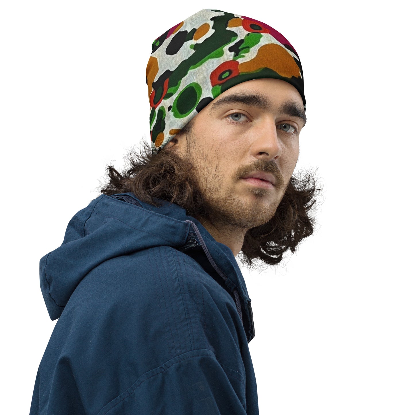 Multicolour Paint Ankara Beanie