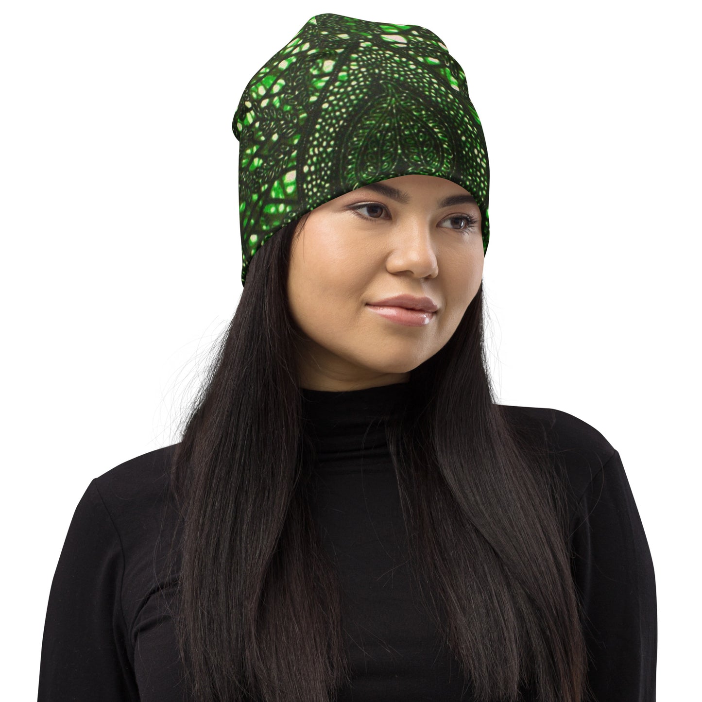 Green Peas Ankara Beanie