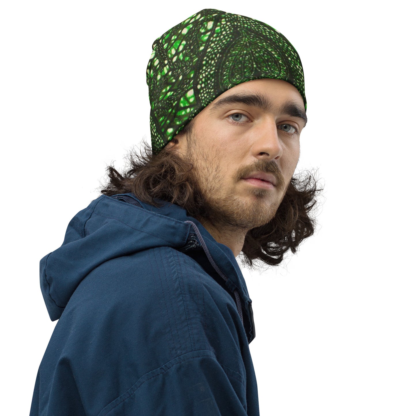 Green Peas Ankara Beanie