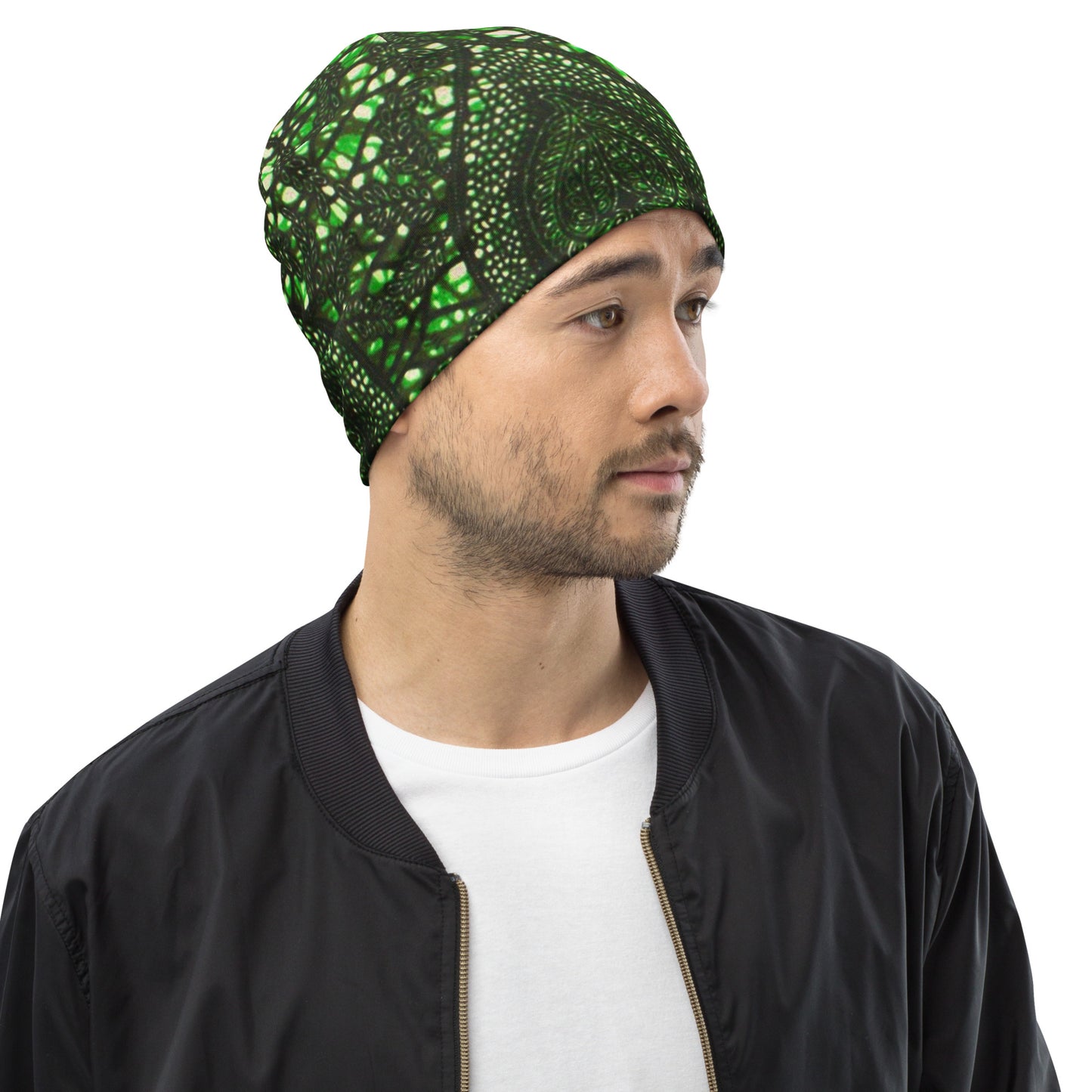 Green Peas Ankara Beanie