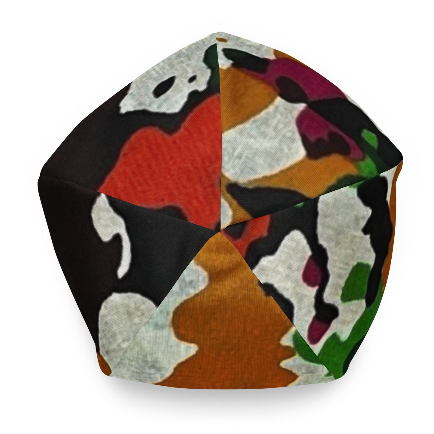 Multicolour Paint Ankara Beanie