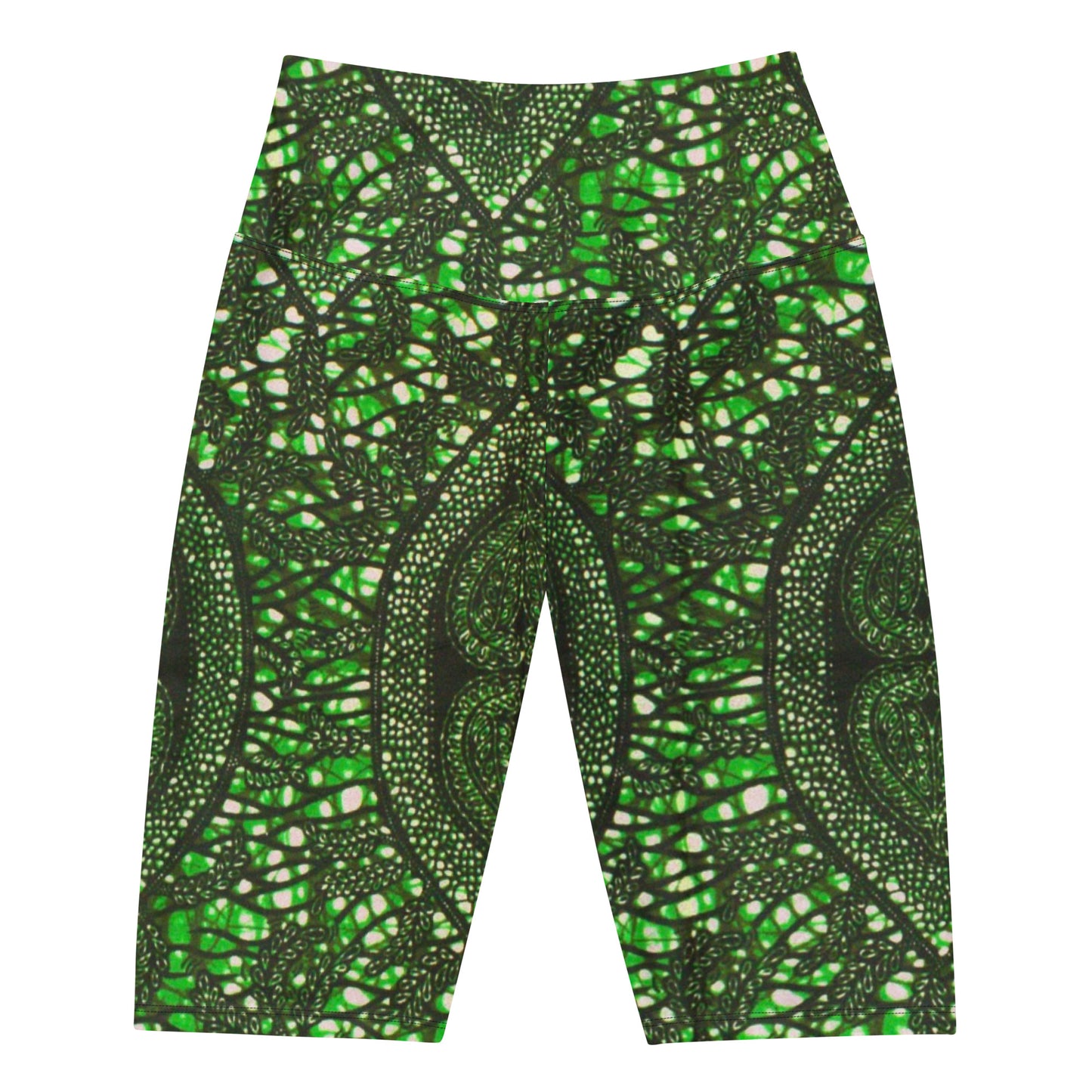 Green Peas Ankara Biker Shorts