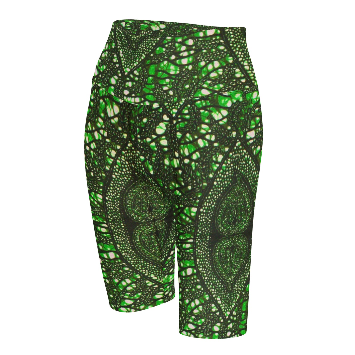 Green Peas Ankara Biker Shorts