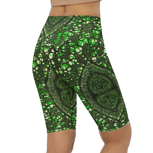 Green Peas Ankara Biker Shorts