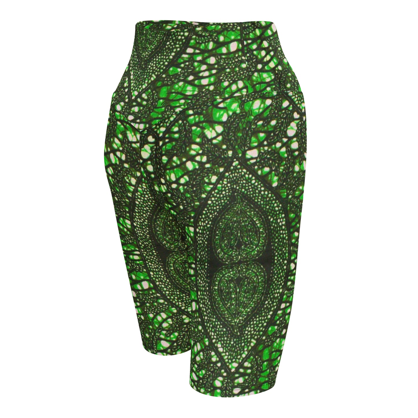 Green Peas Ankara Biker Shorts