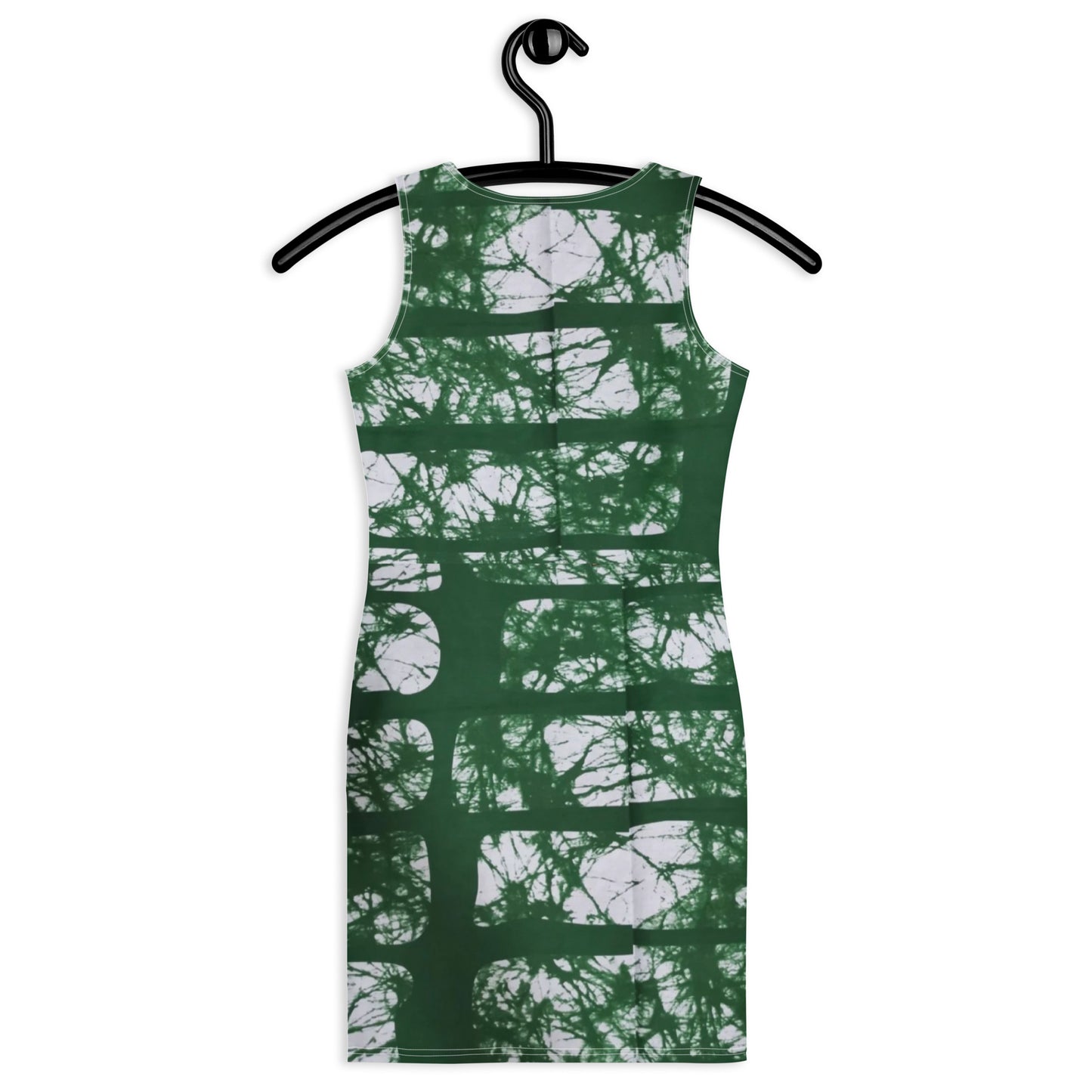 Green Adire Ankara Bodycon Dress