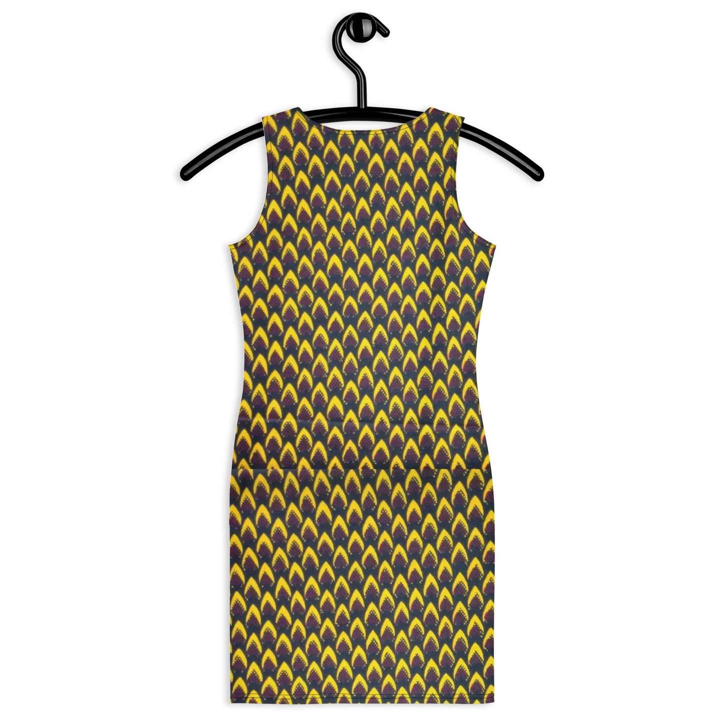 Yellow Flame Ankara Bodycon Dress