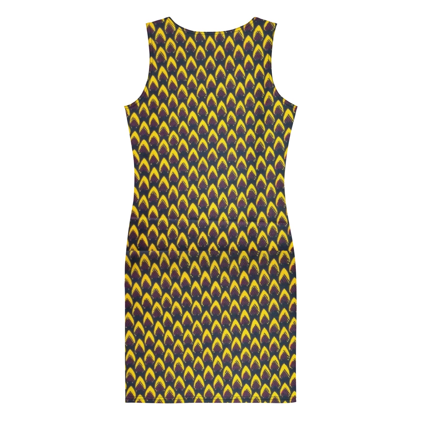 Yellow Flame Ankara Bodycon Dress