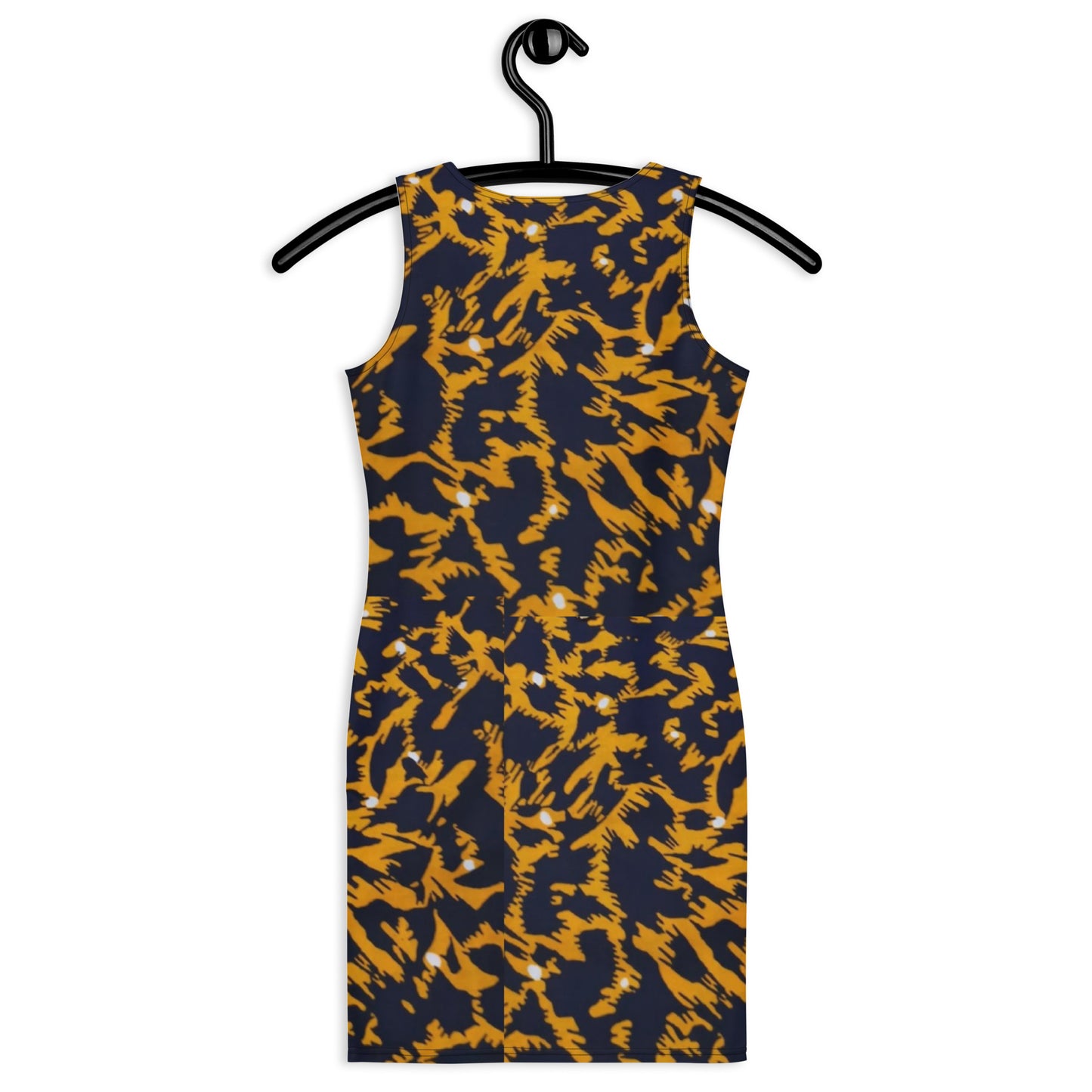 Yellow Leopard Ankara Bodycon Dress