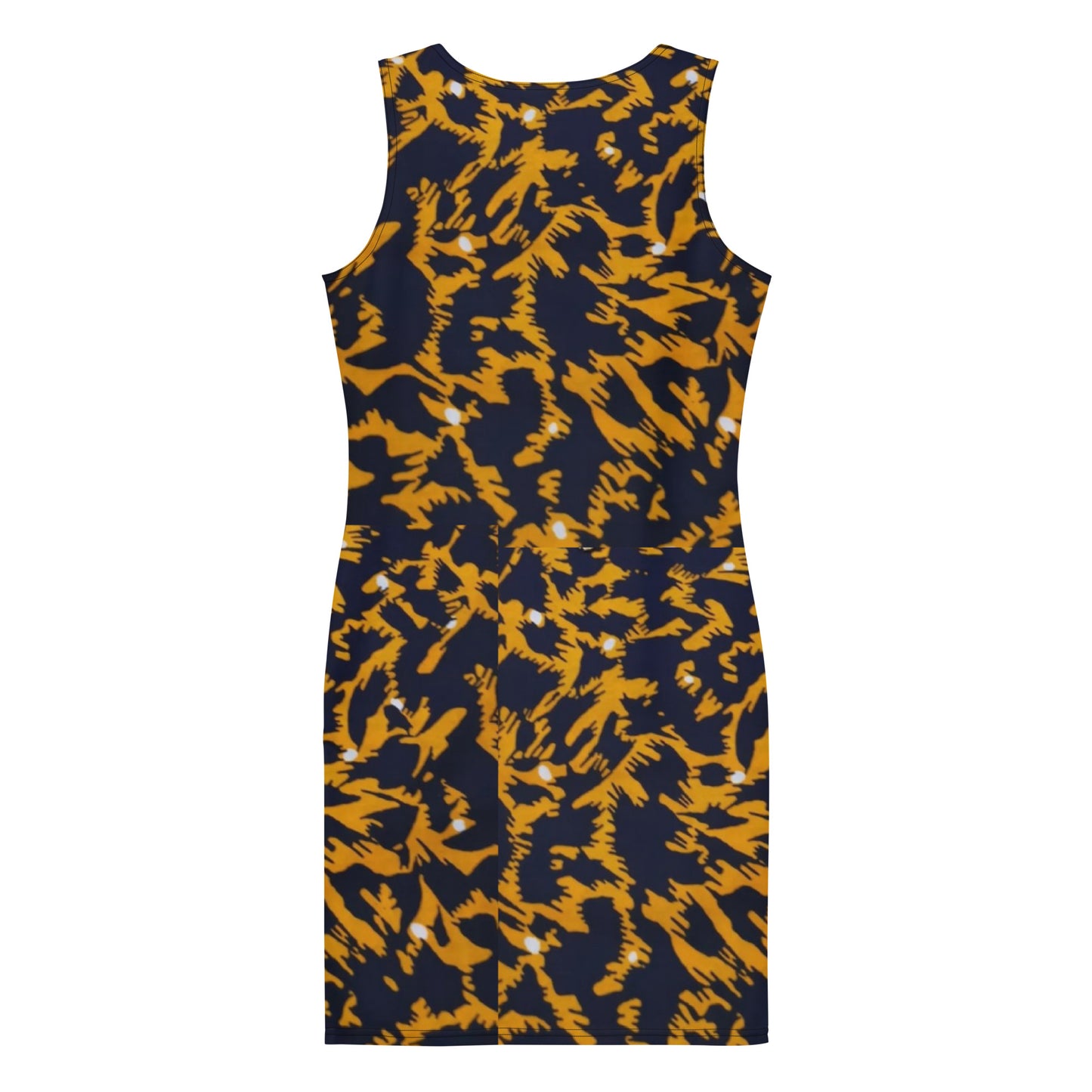 Yellow Leopard Ankara Bodycon Dress