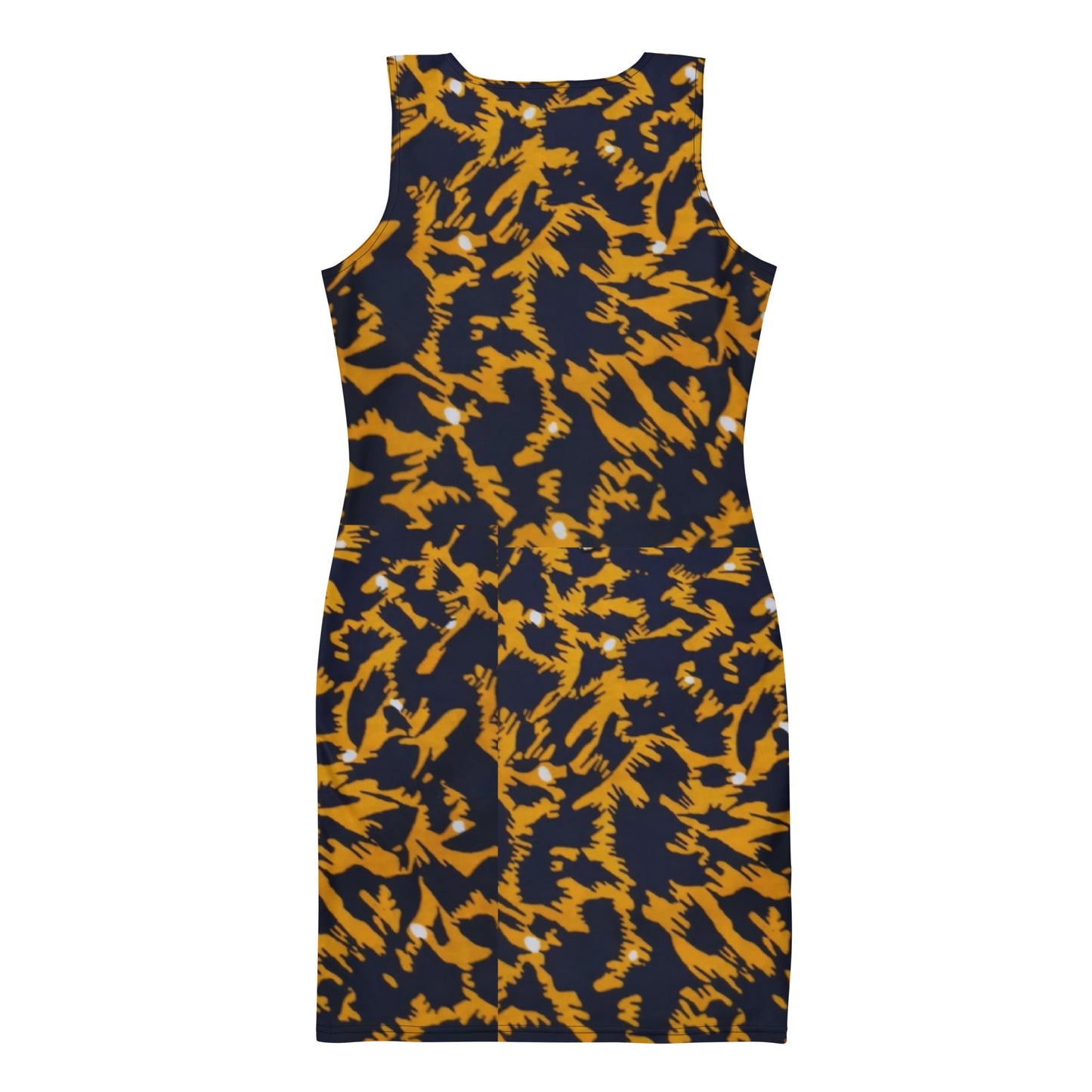 Yellow Leopard Ankara Bodycon Dress