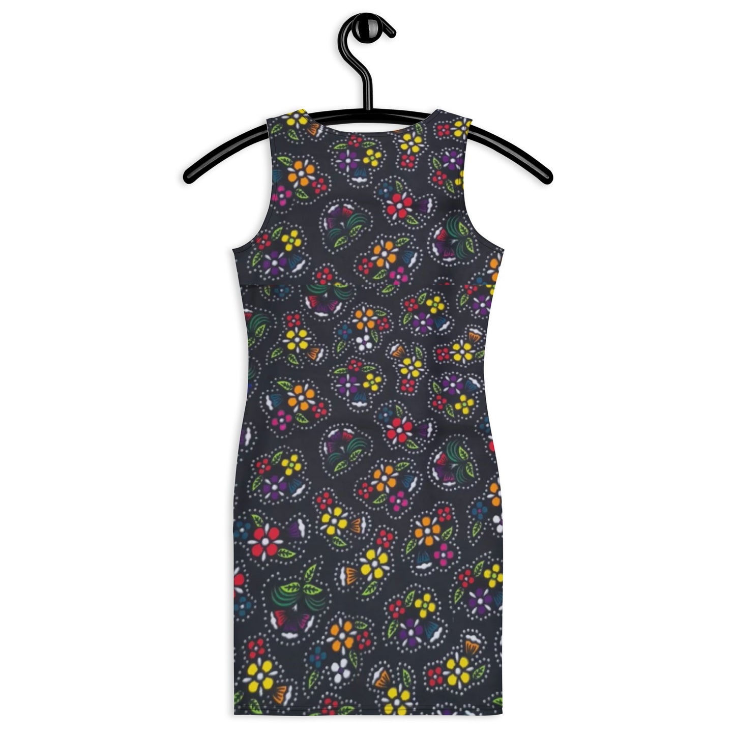 Mulicolour Dark Ankara Bodycon Dress