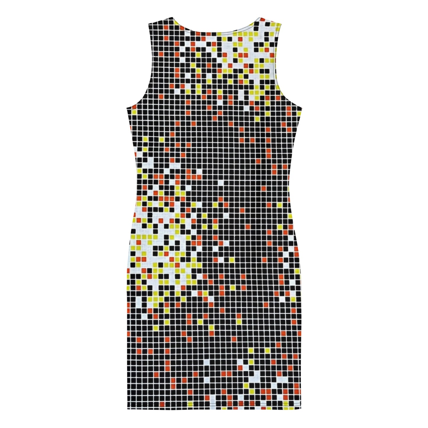 Graphic Square Ankara Bodycon Dress