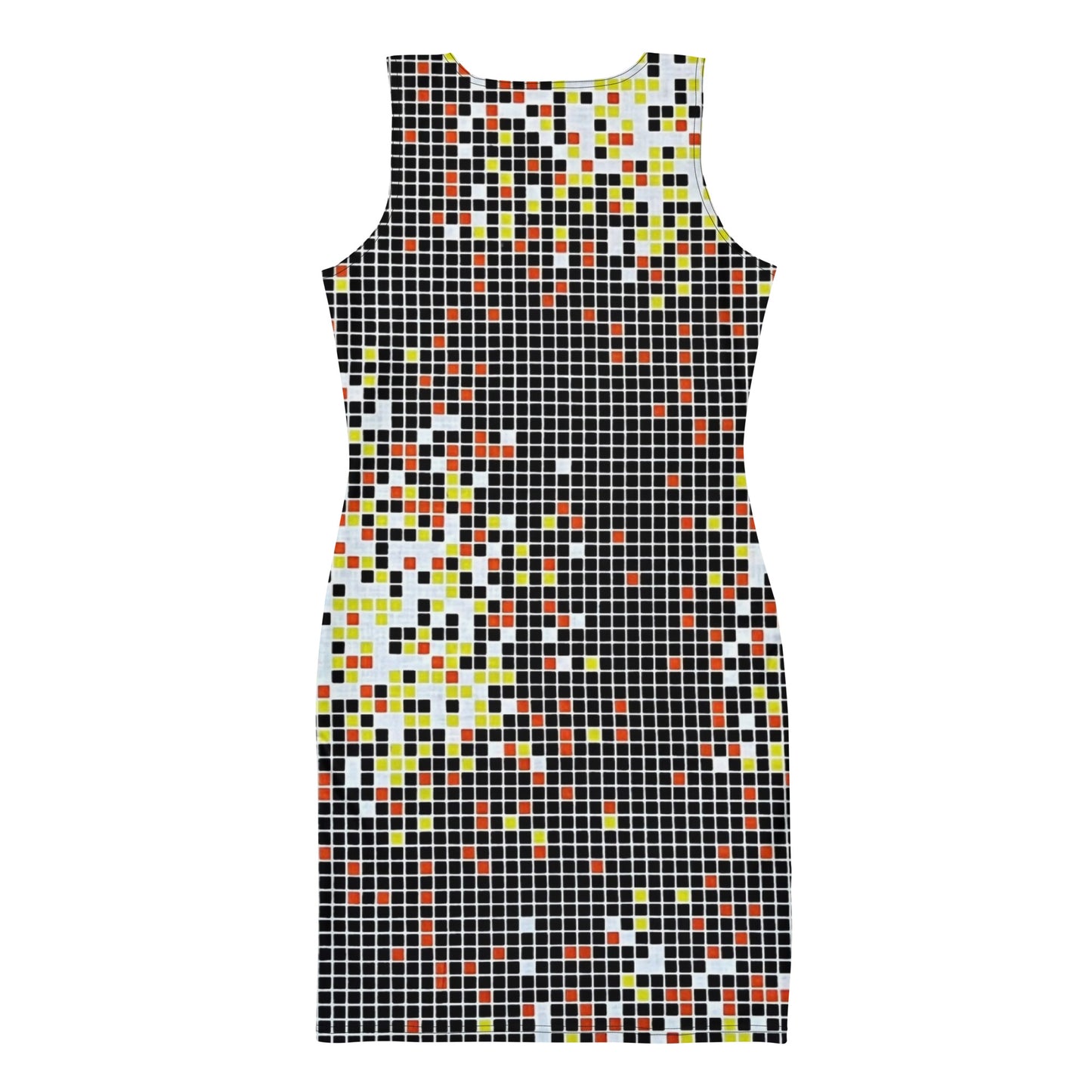 Graphic Square Ankara Bodycon Dress