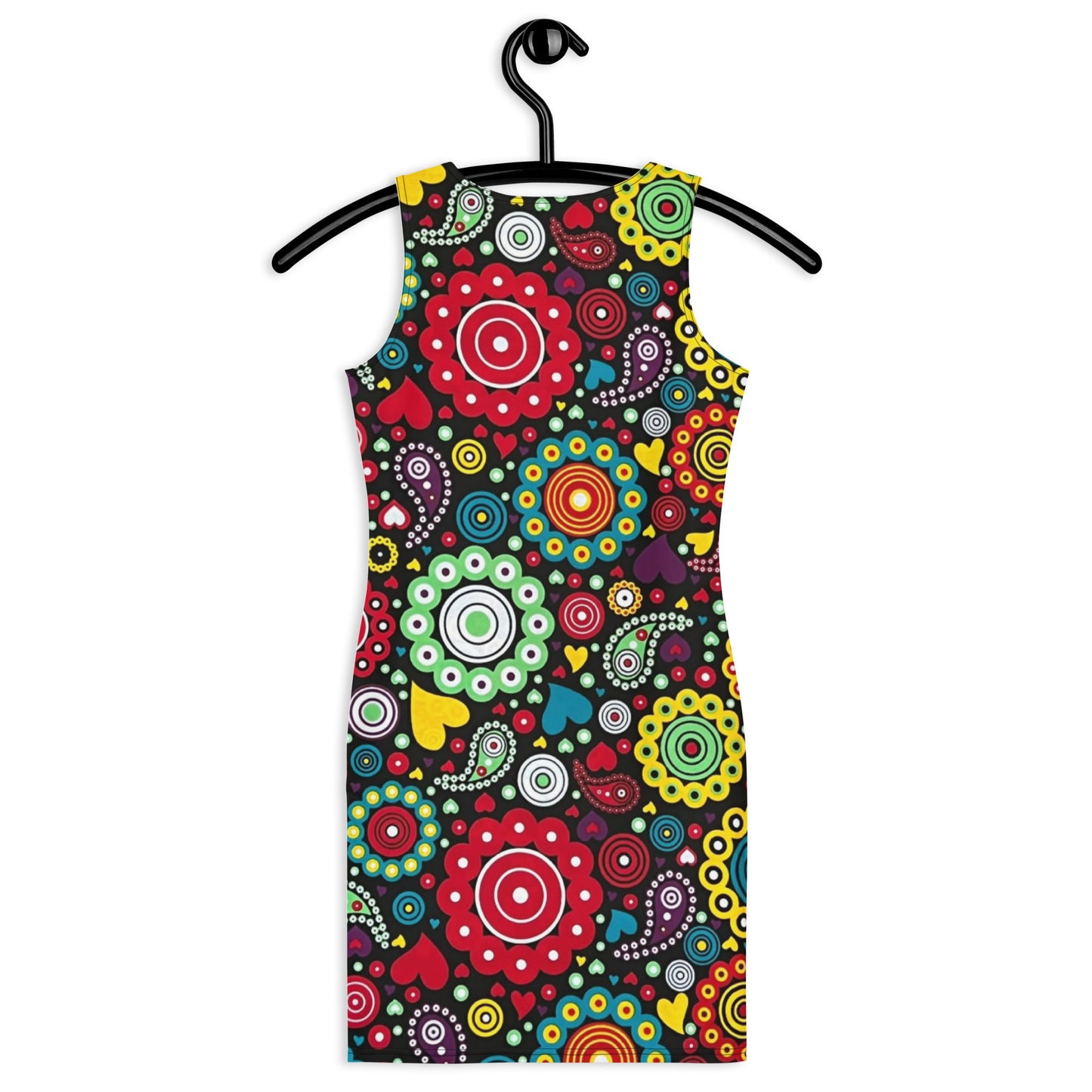 Multicolour Bloom Ankara Bodycon Dress