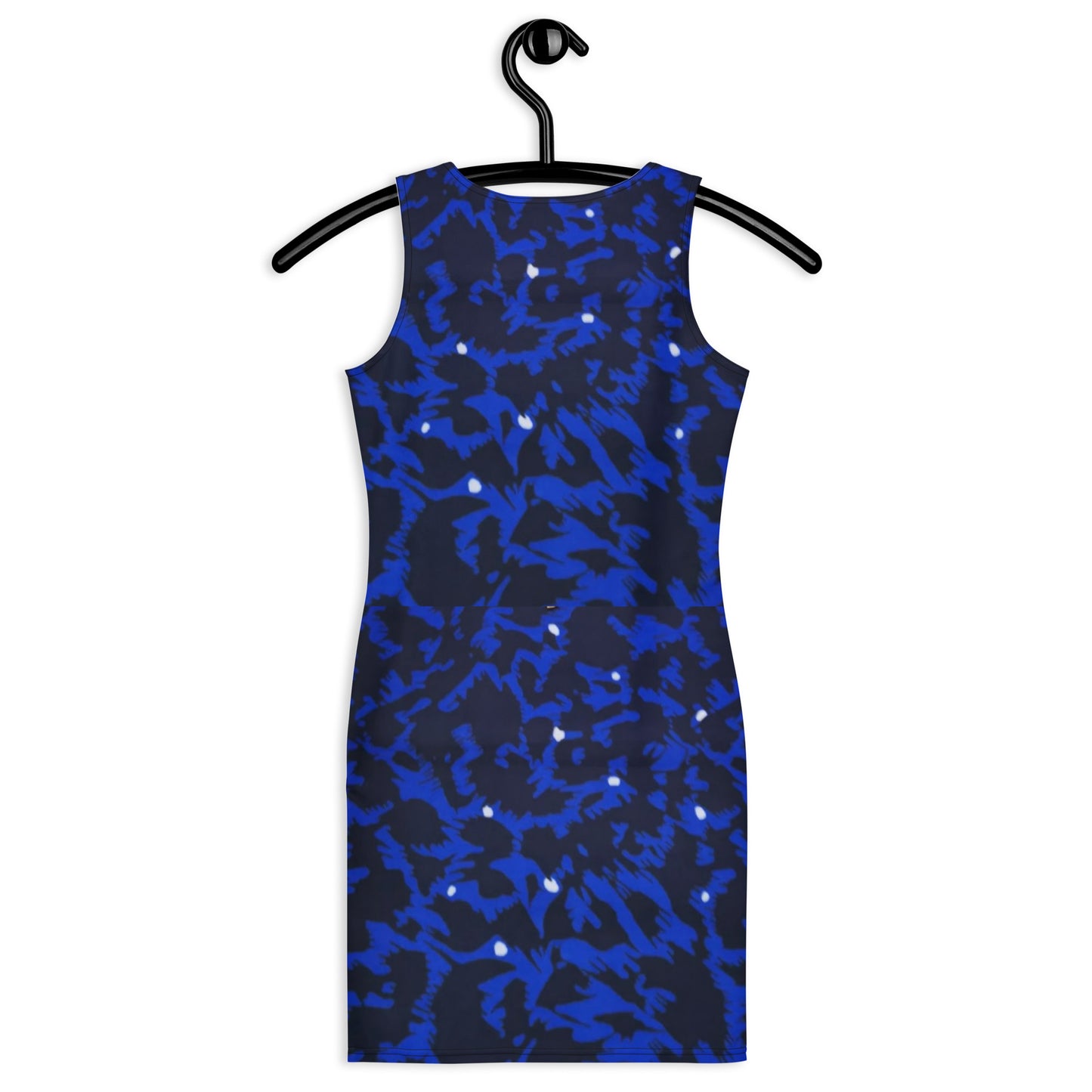 Blue Leopard Ankara Bodycon Dress