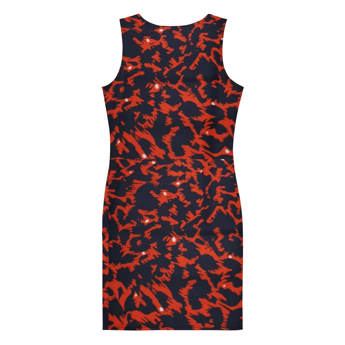 Orange Leopard Ankara Bodycon Dress