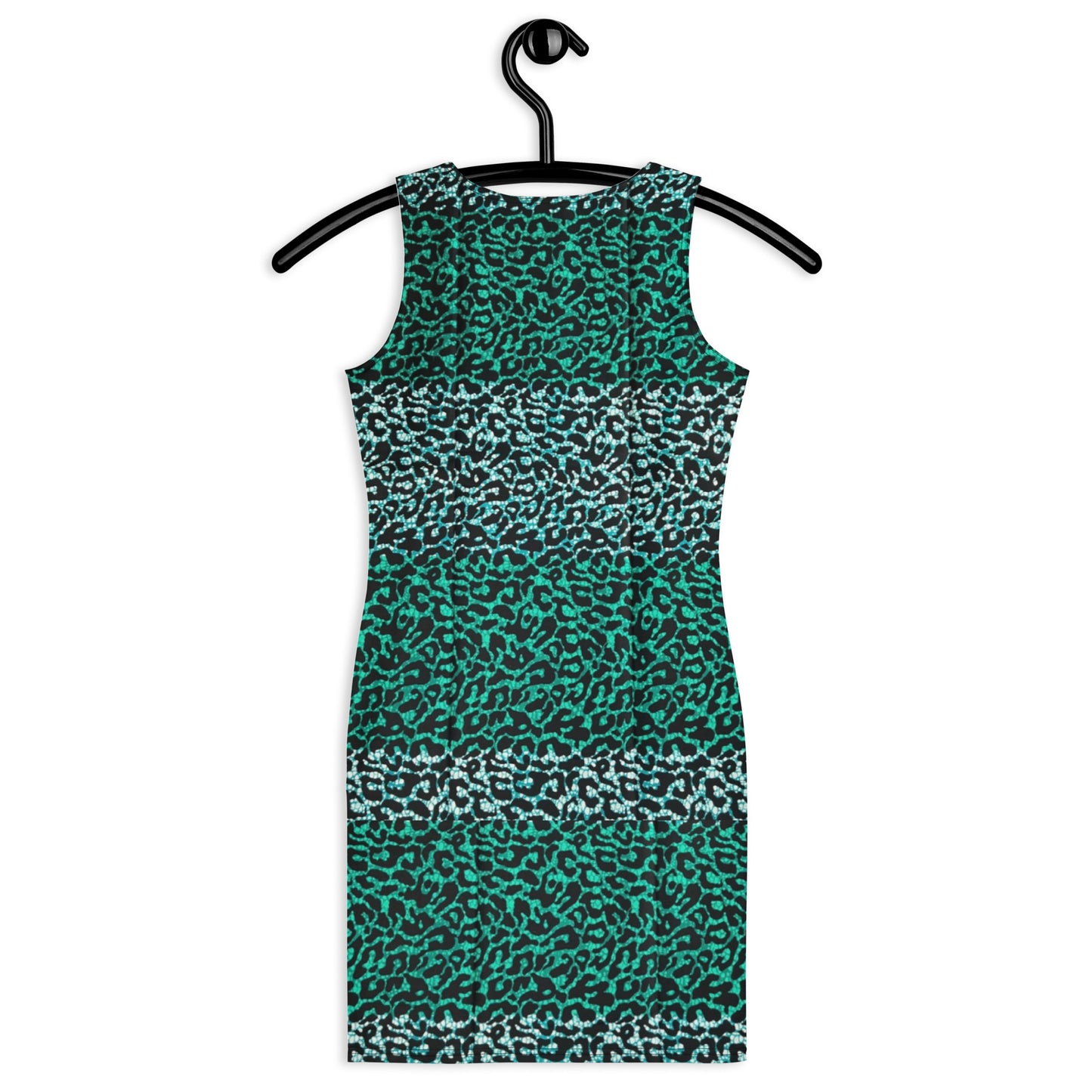 Green Leopard Ankara Bodycon Dress