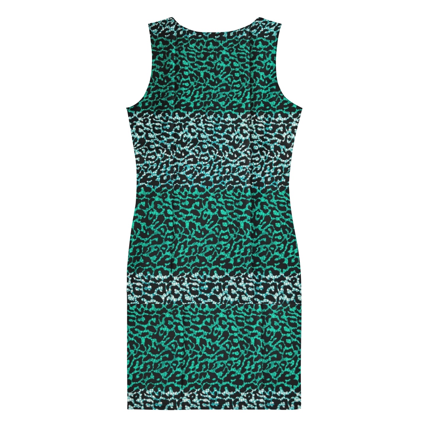 Green Leopard Ankara Bodycon Dress