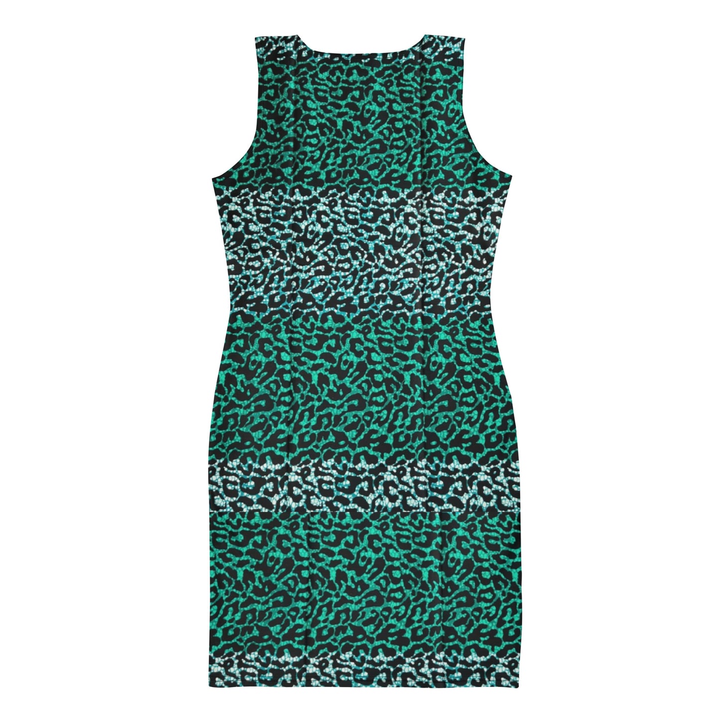 Green Leopard Ankara Bodycon Dress