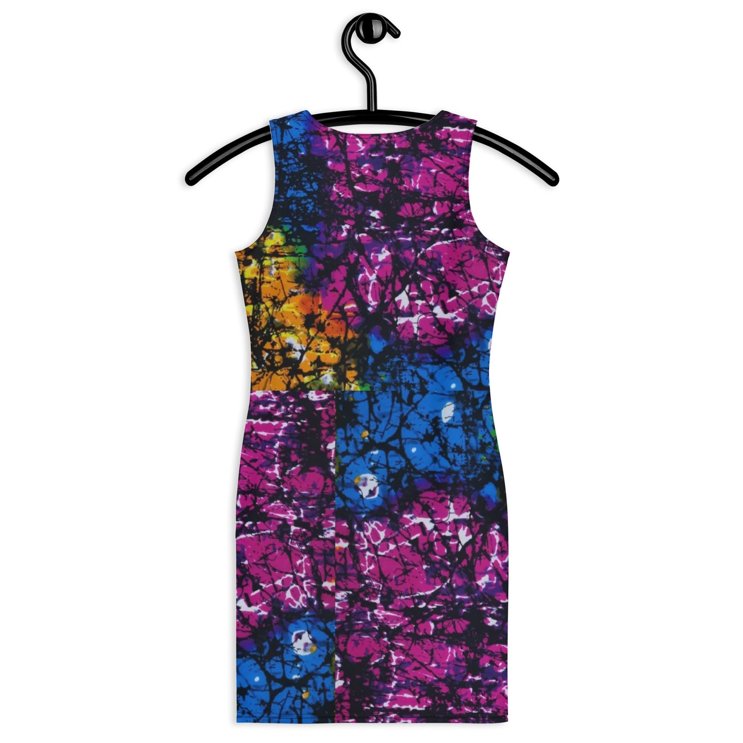 Multicolour Adire Ankara Bodycon Dress