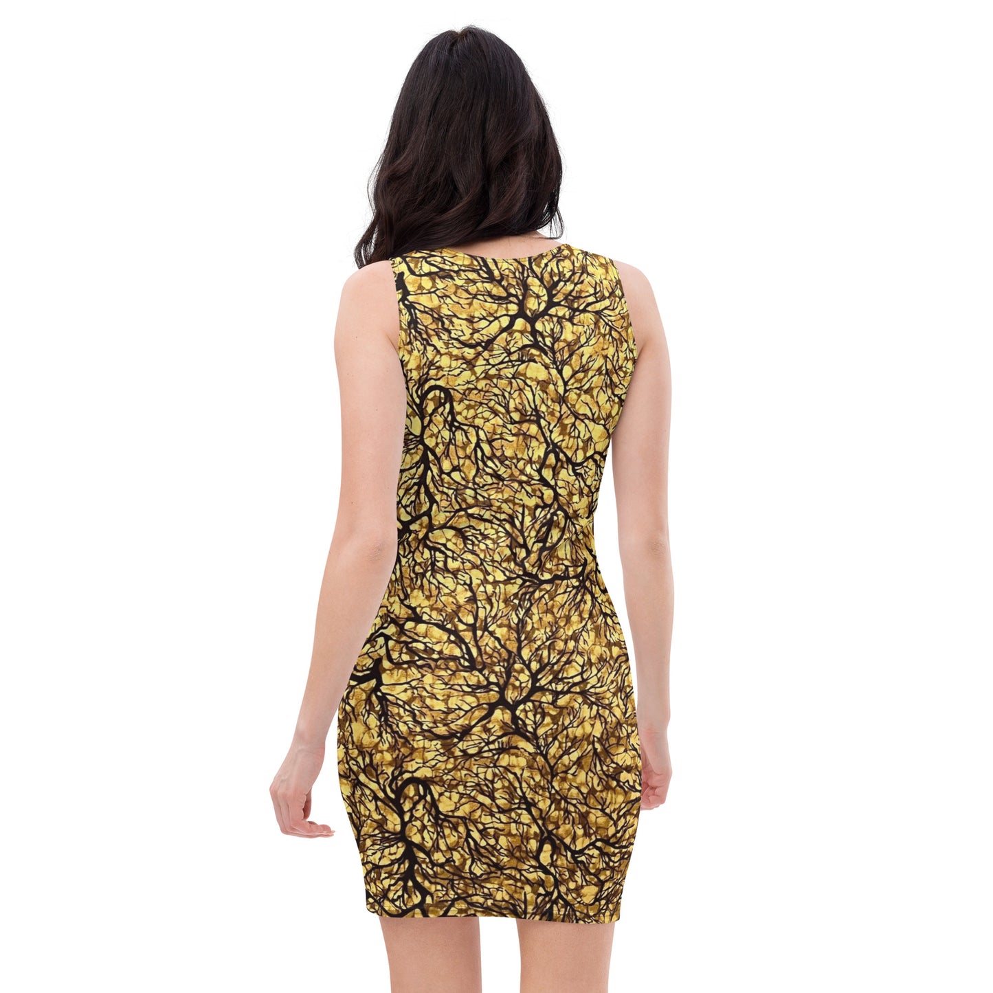 Trees Adire Bodycon Dress