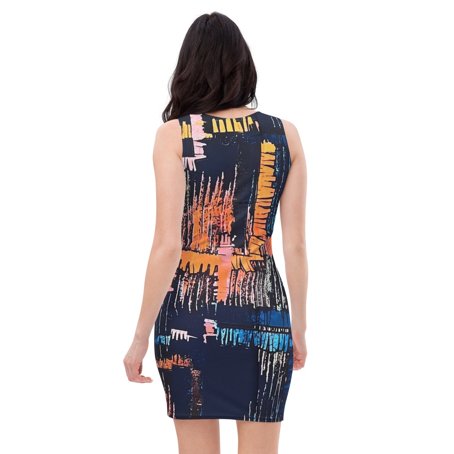 Colourful Adire Bodycon Dress