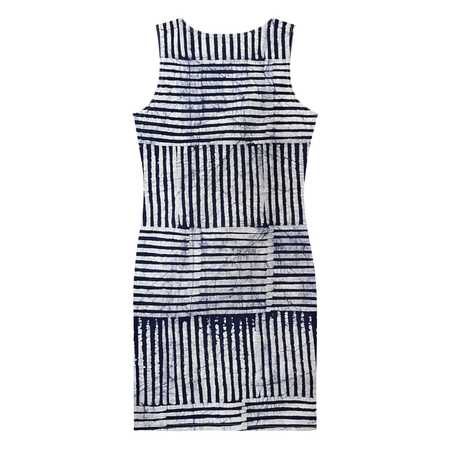 Stripey Adire Bodycon Dress