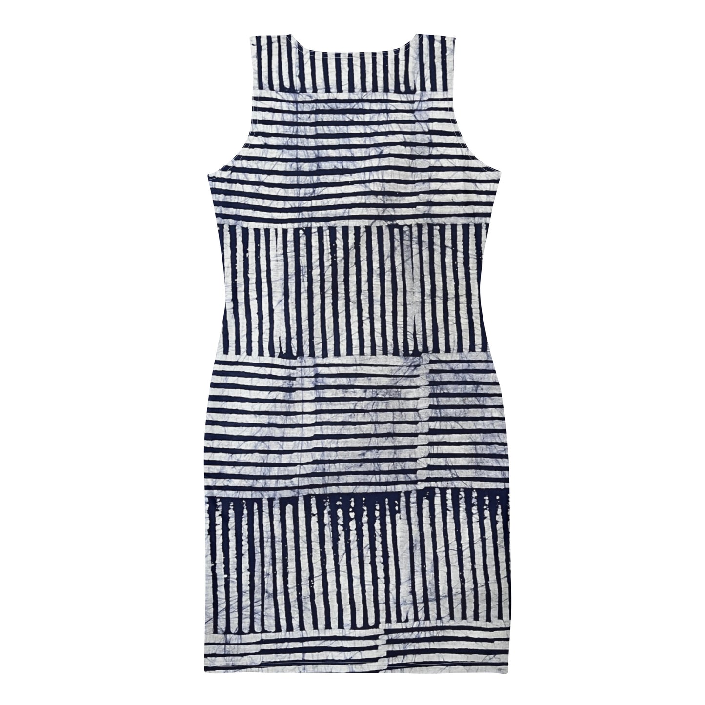 Stripey Adire Bodycon Dress