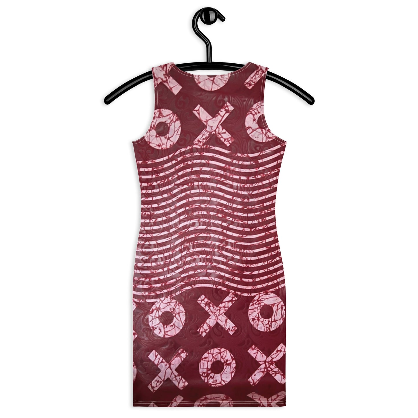 Red XO Adire Bodycon Dress