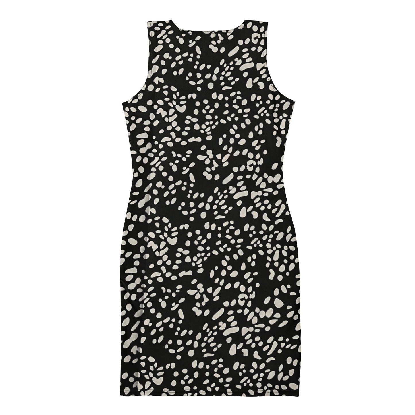 White Dots Adire Bodycon Dress