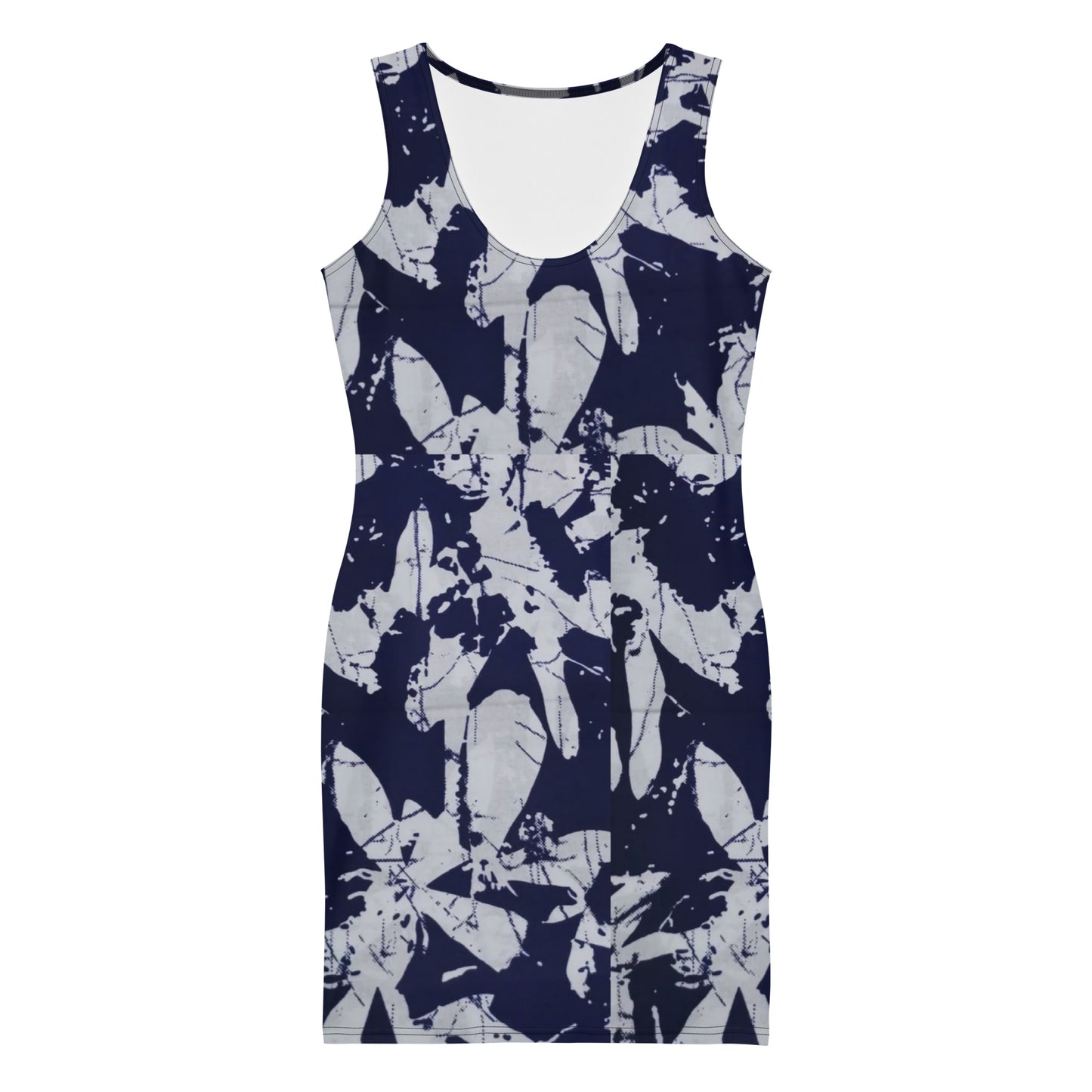 Indigo Adire Bodycon Dress