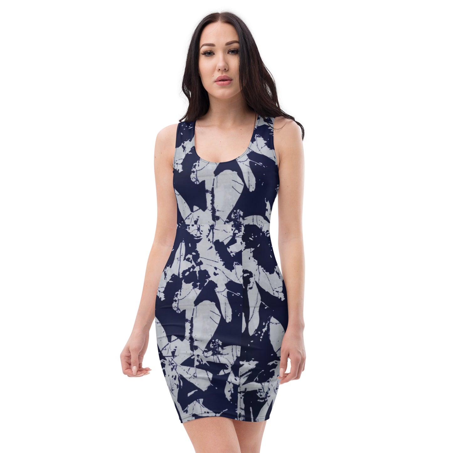 Indigo Adire Bodycon Dress