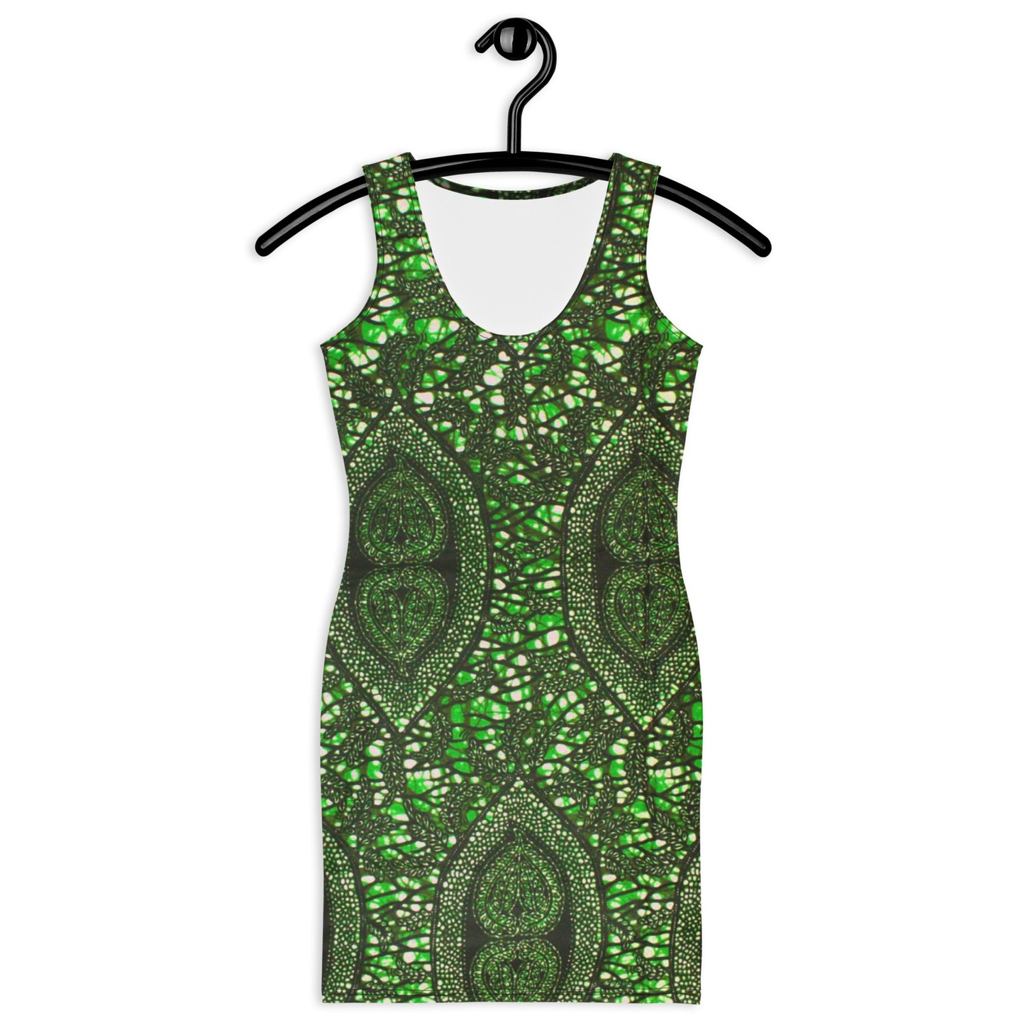 Green Peas Ankara Bodycon Dress