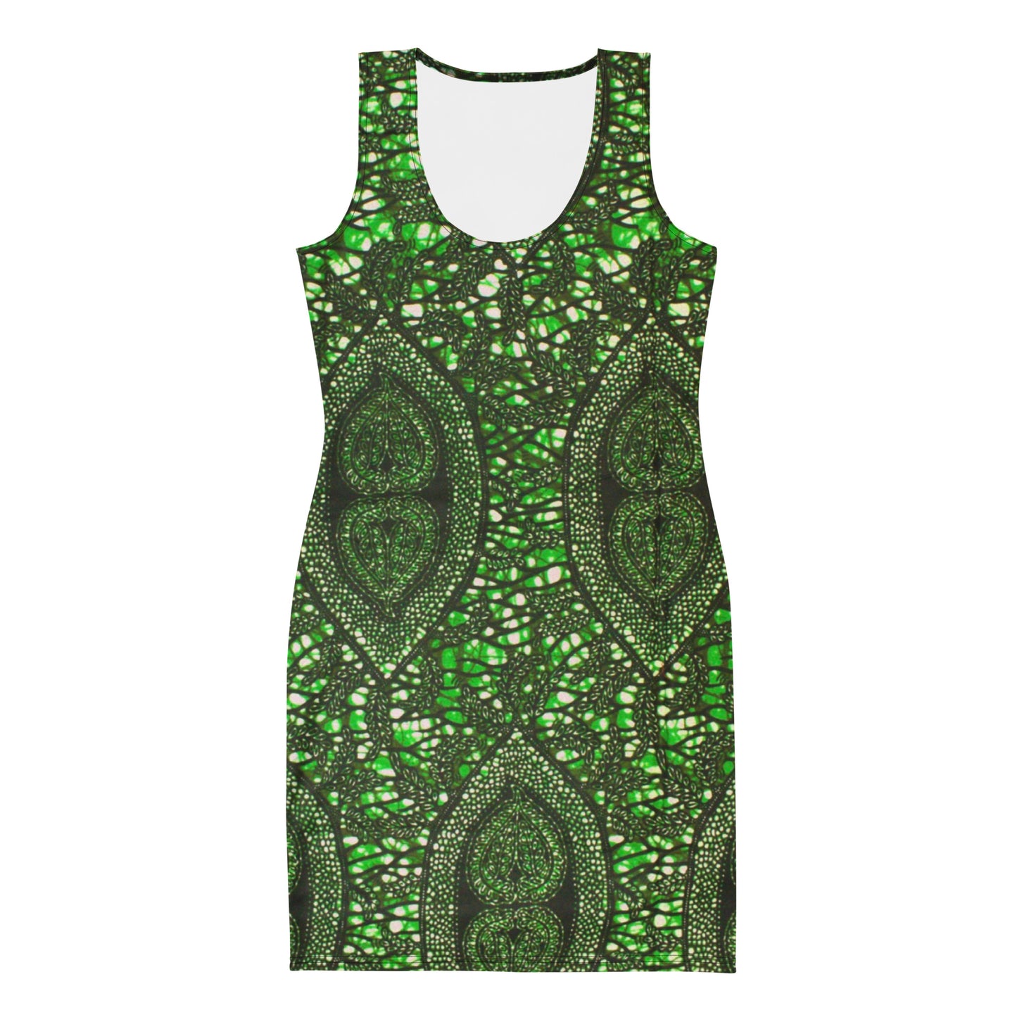 Green Peas Ankara Bodycon Dress