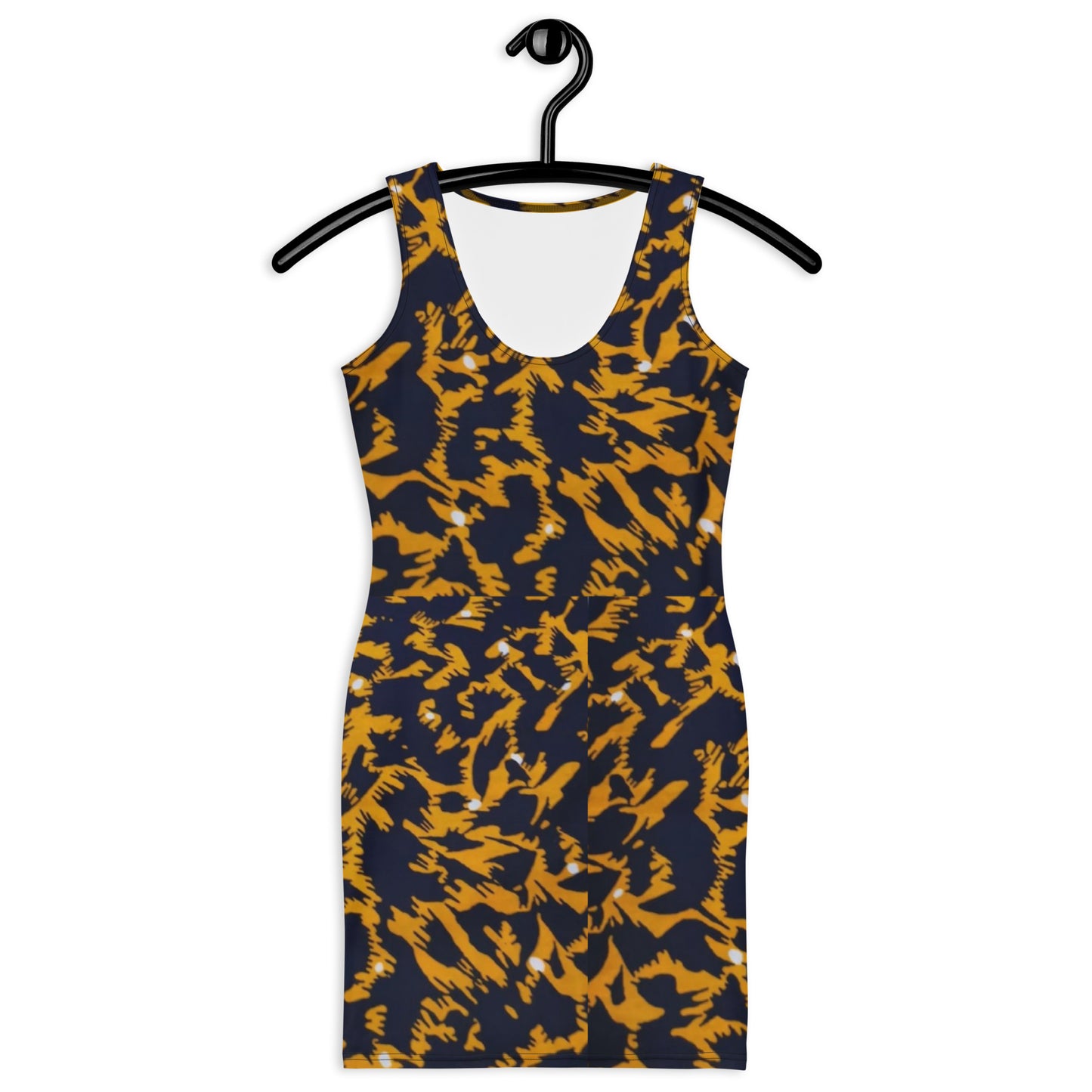 Yellow Leopard Ankara Bodycon Dress