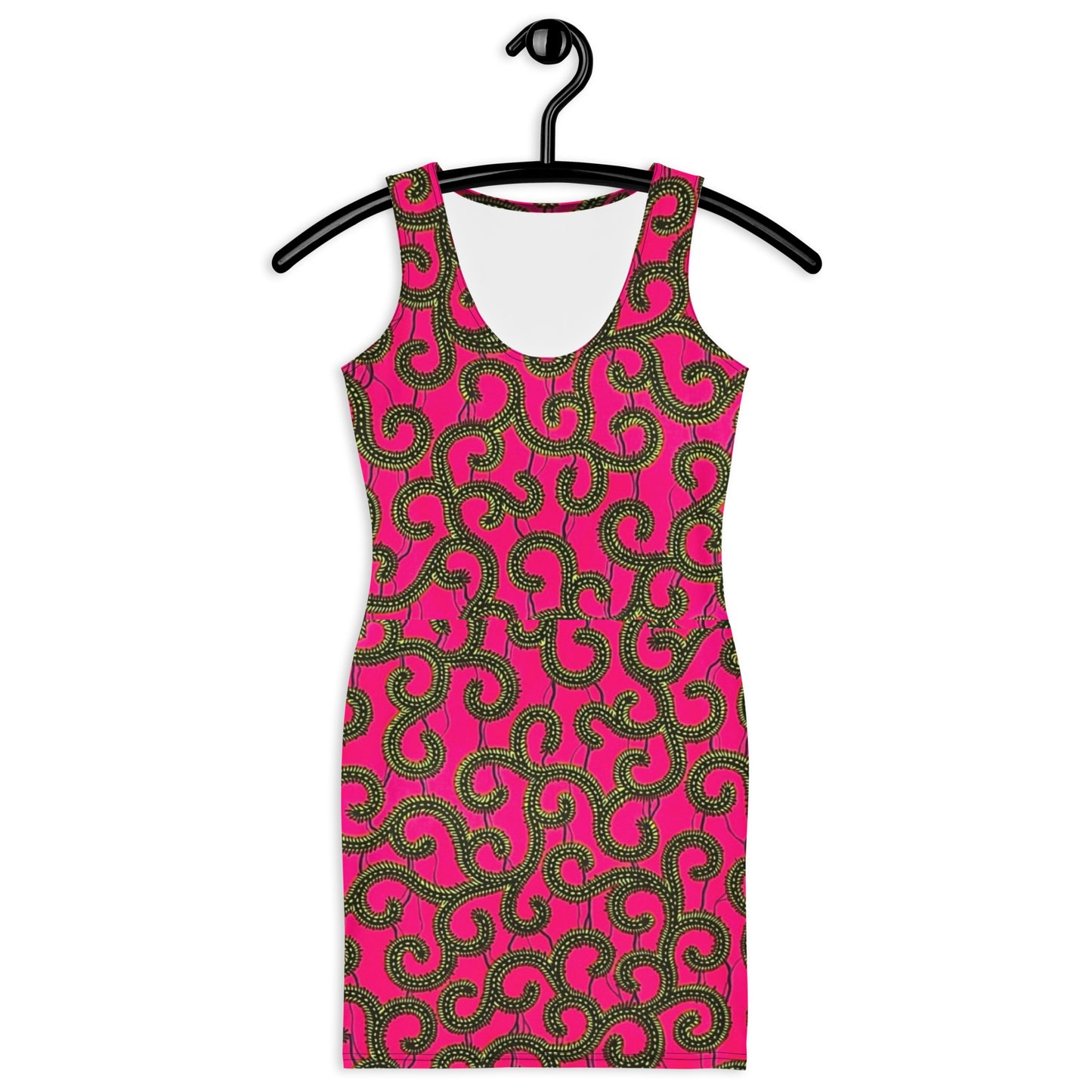 Pink Ankara Bodycon Dress