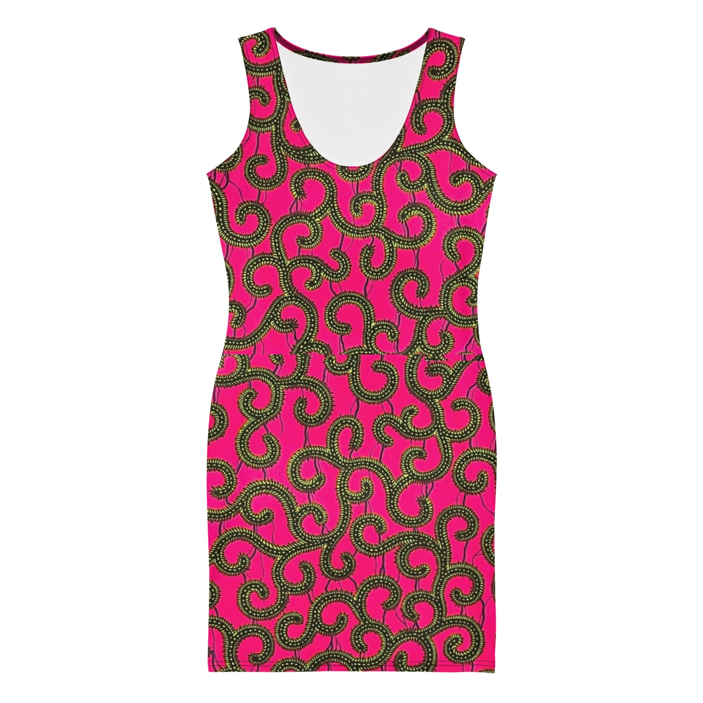 Pink Ankara Bodycon Dress