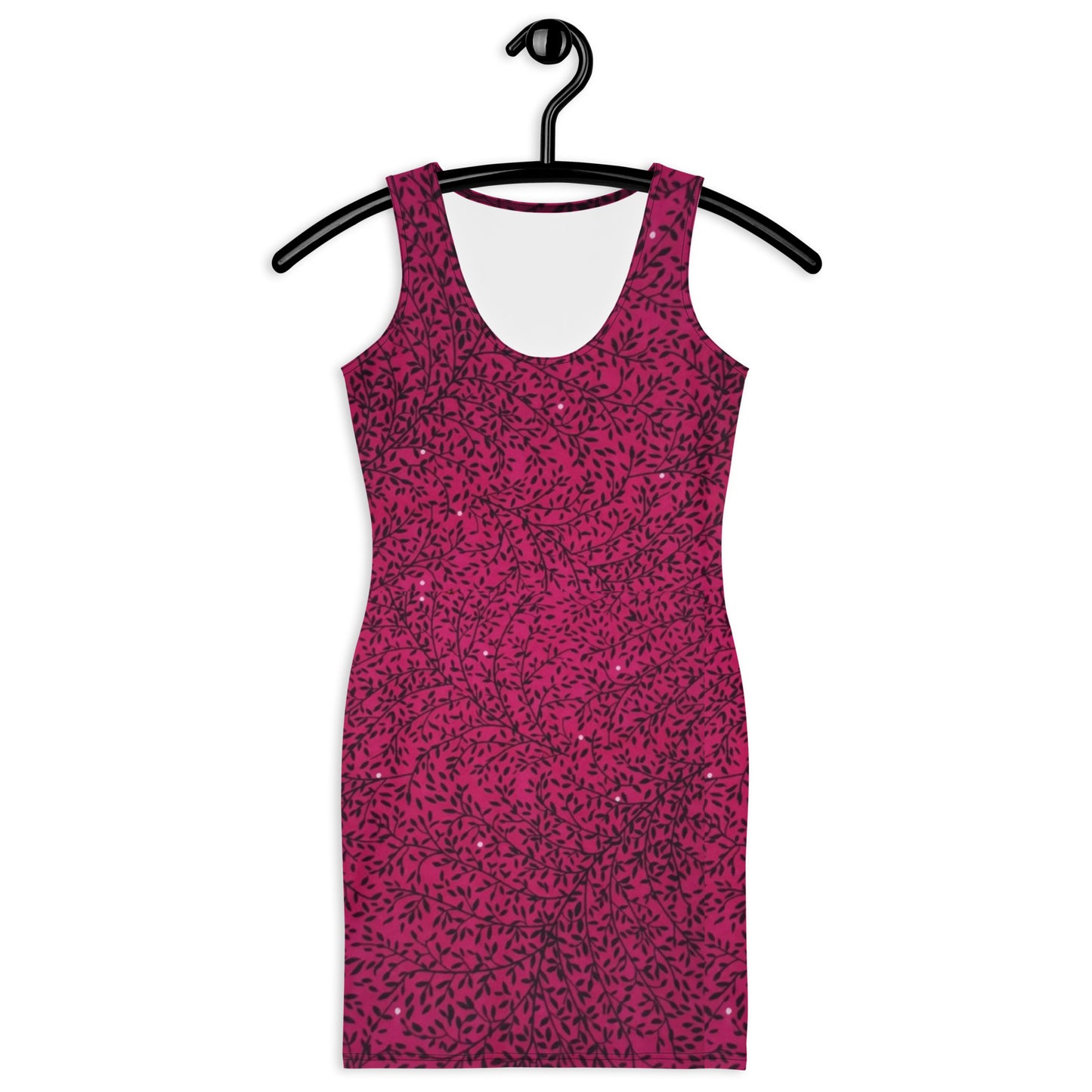 Pink Sparkle Ankara Bodycon Dress