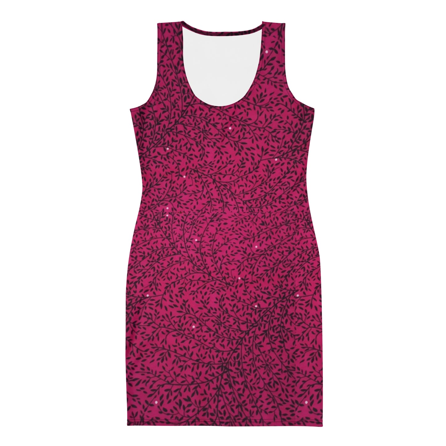 Pink Sparkle Ankara Bodycon Dress