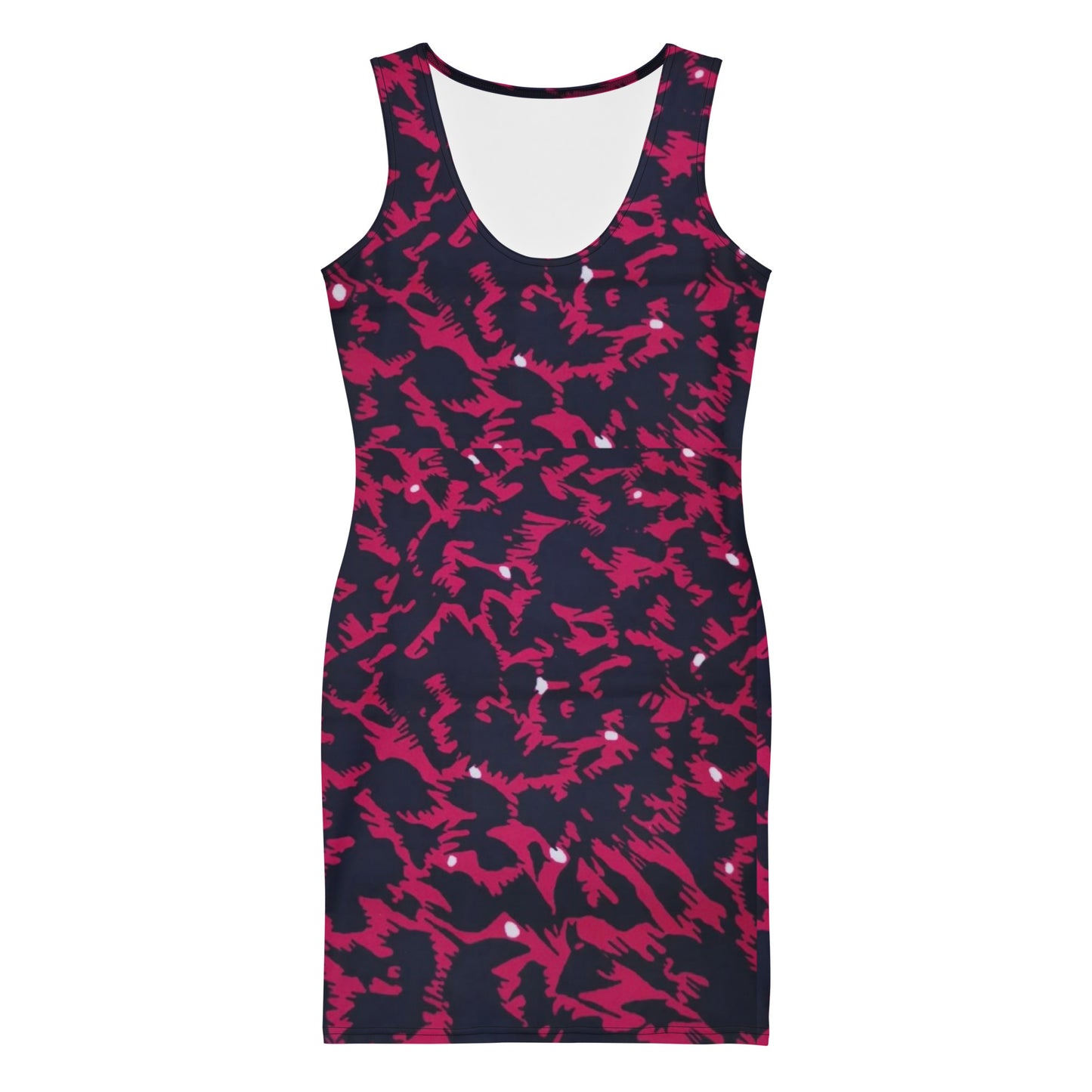 Pink Leopard Ankara Bodycon Dress