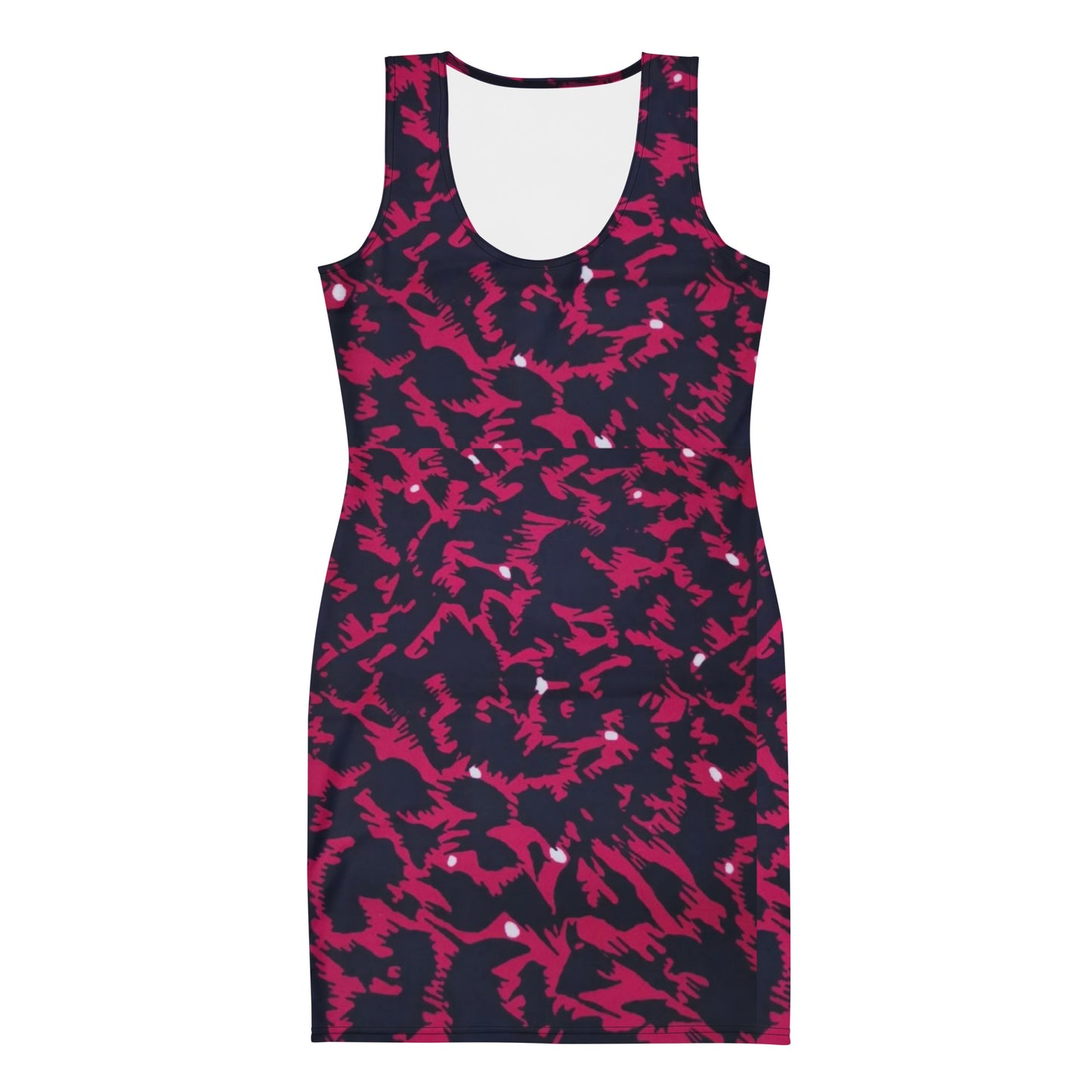 Pink Leopard Ankara Bodycon Dress