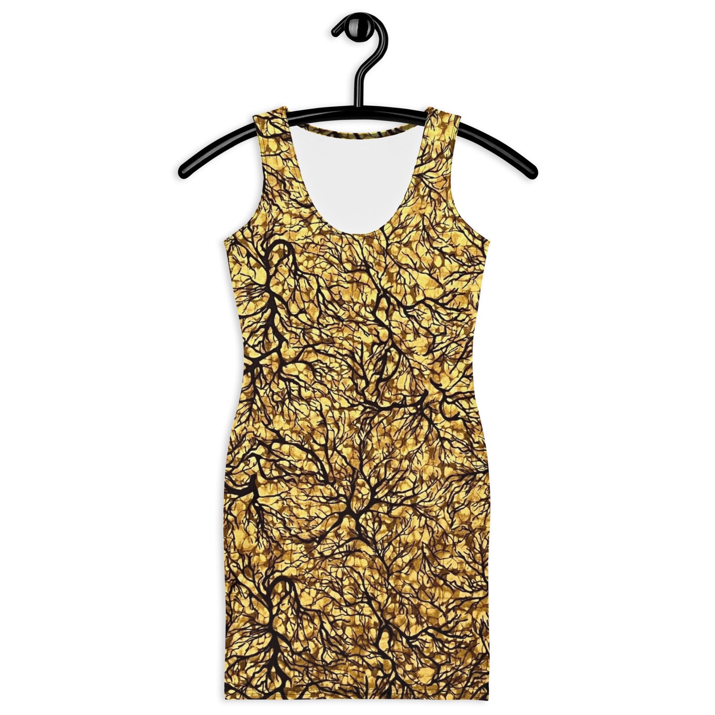 Trees Adire Bodycon Dress