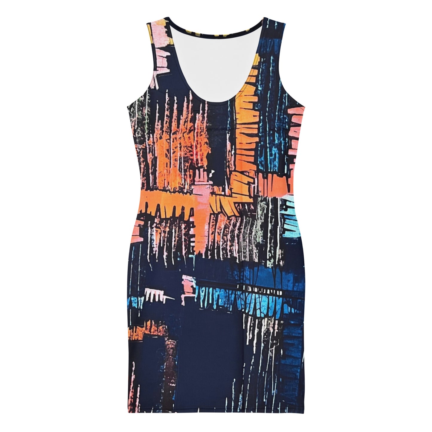 Colourful Adire Bodycon Dress