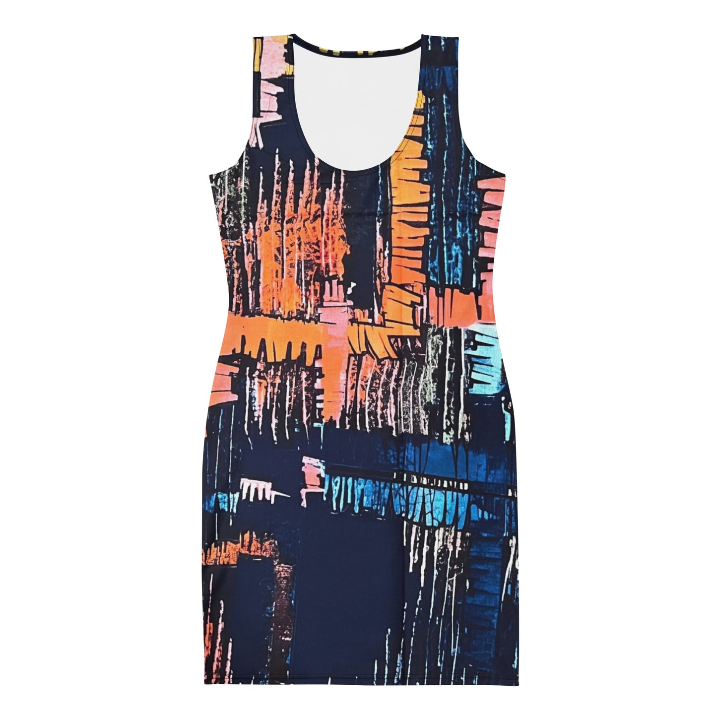 Colourful Adire Bodycon Dress