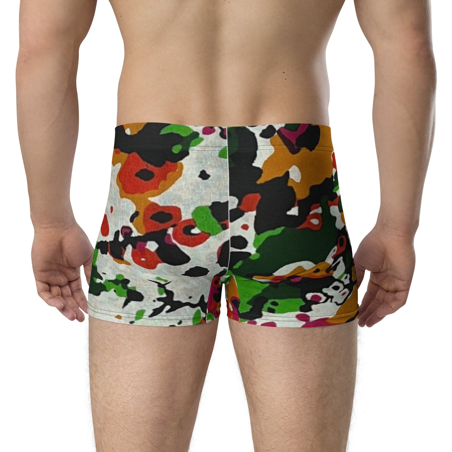 Multicolour Paint Ankara Boxer Briefs