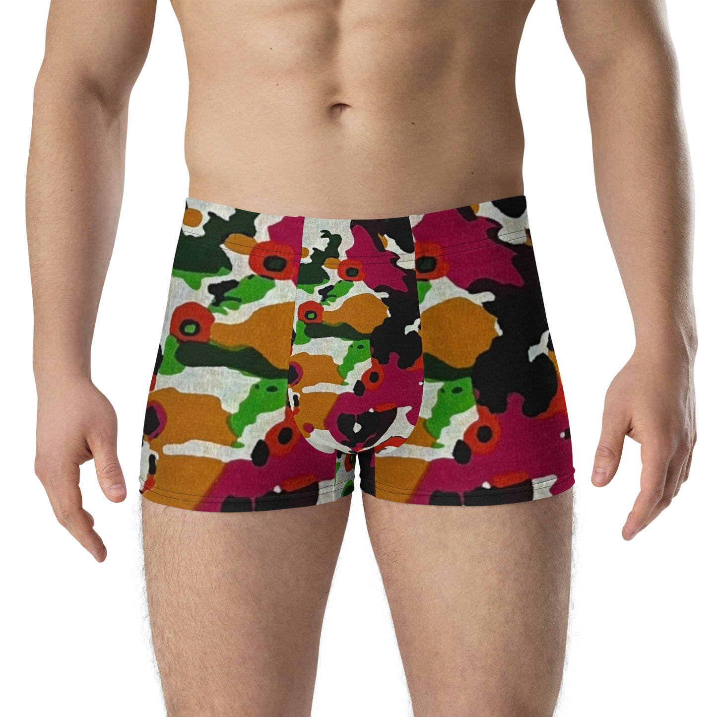 Multicolour Paint Ankara Boxer Briefs