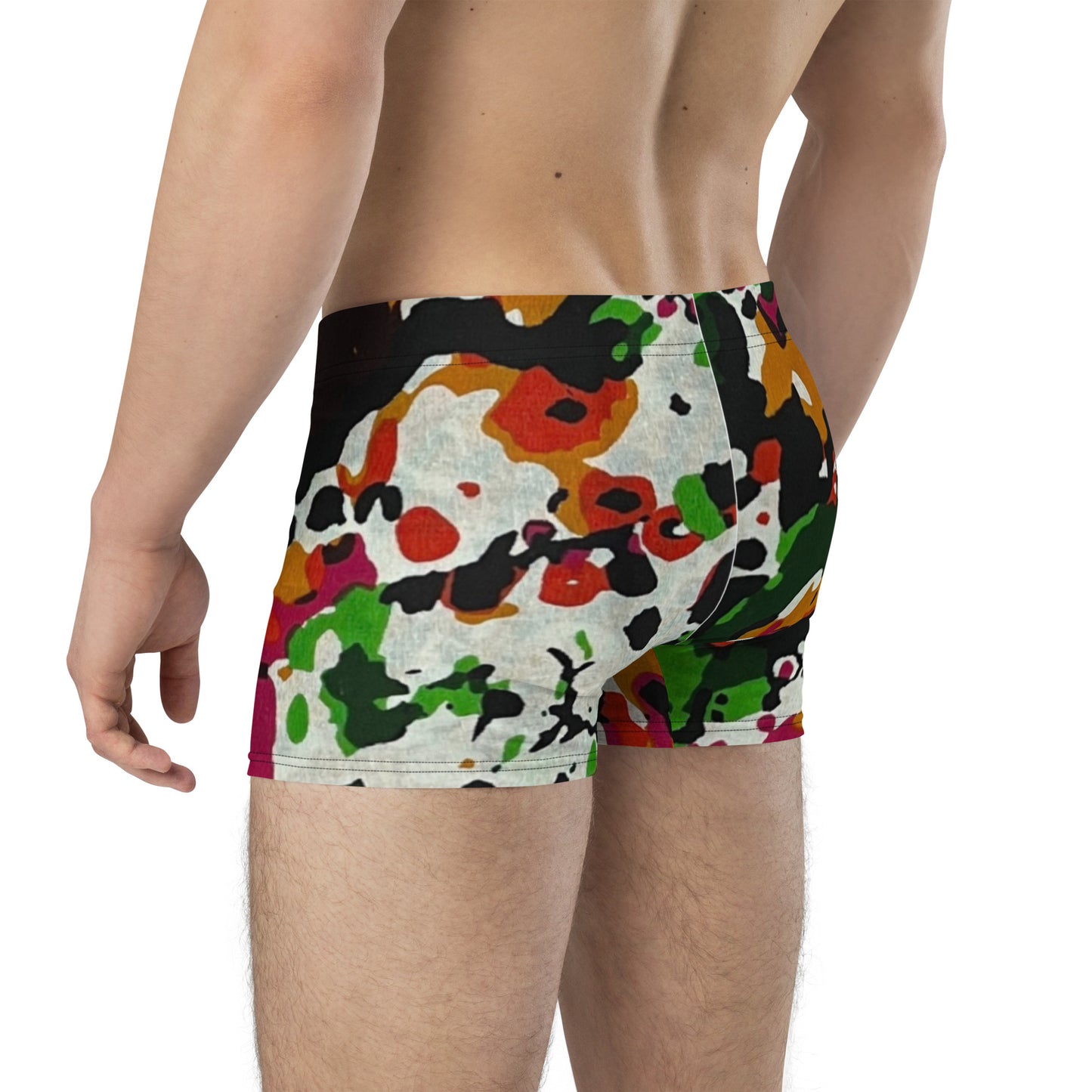 Multicolour Paint Ankara Boxer Briefs